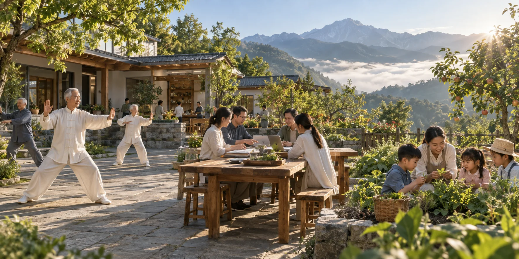 旅居场景示意，非福建泉州聚龙小镇寓米旅居公寓实拍